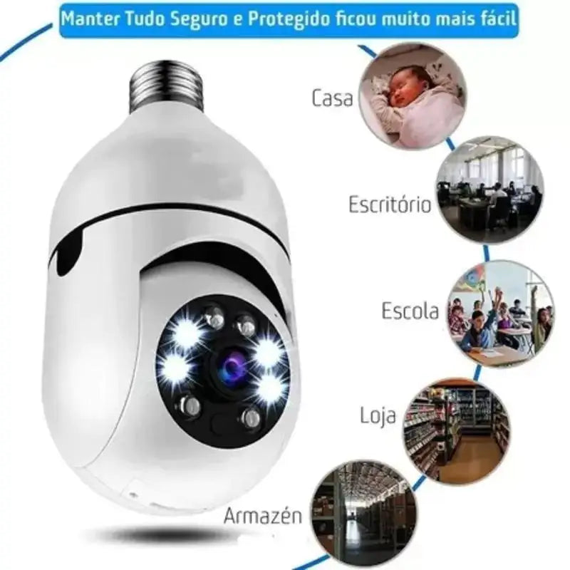 Câmera Smart de Segurança - WiFi IP Wireless 360