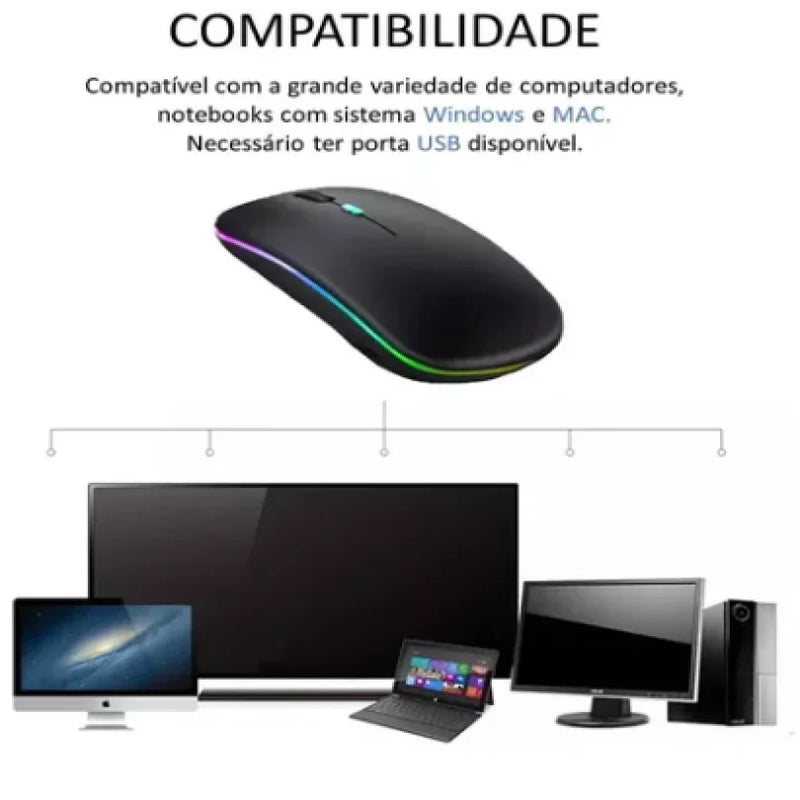 Mouse Bluetooth RGB